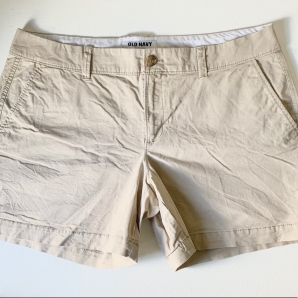 Old Navy Tan Khaki Womens Summer Shorts Size 10